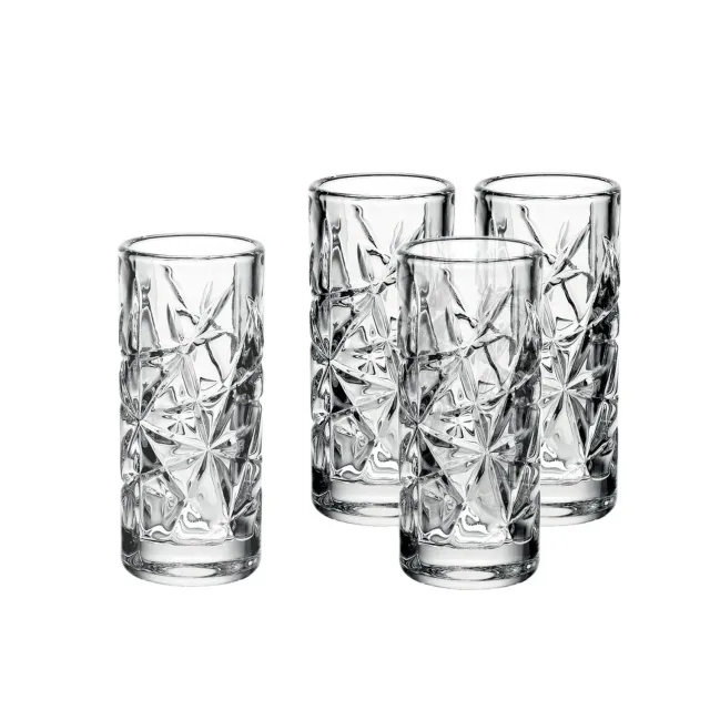 Godinger Graffiti shotglas 6 stk klart slebet krystal