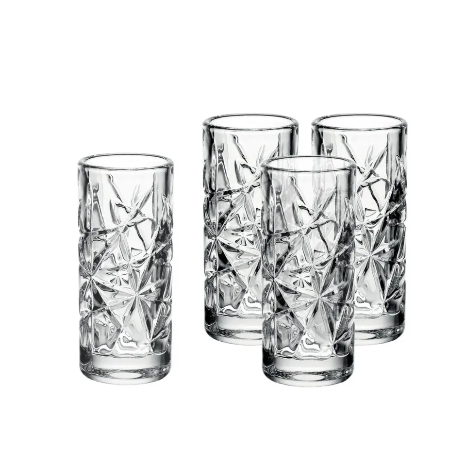 Godinger Graffiti shotglas 6 stk klart slebet krystal