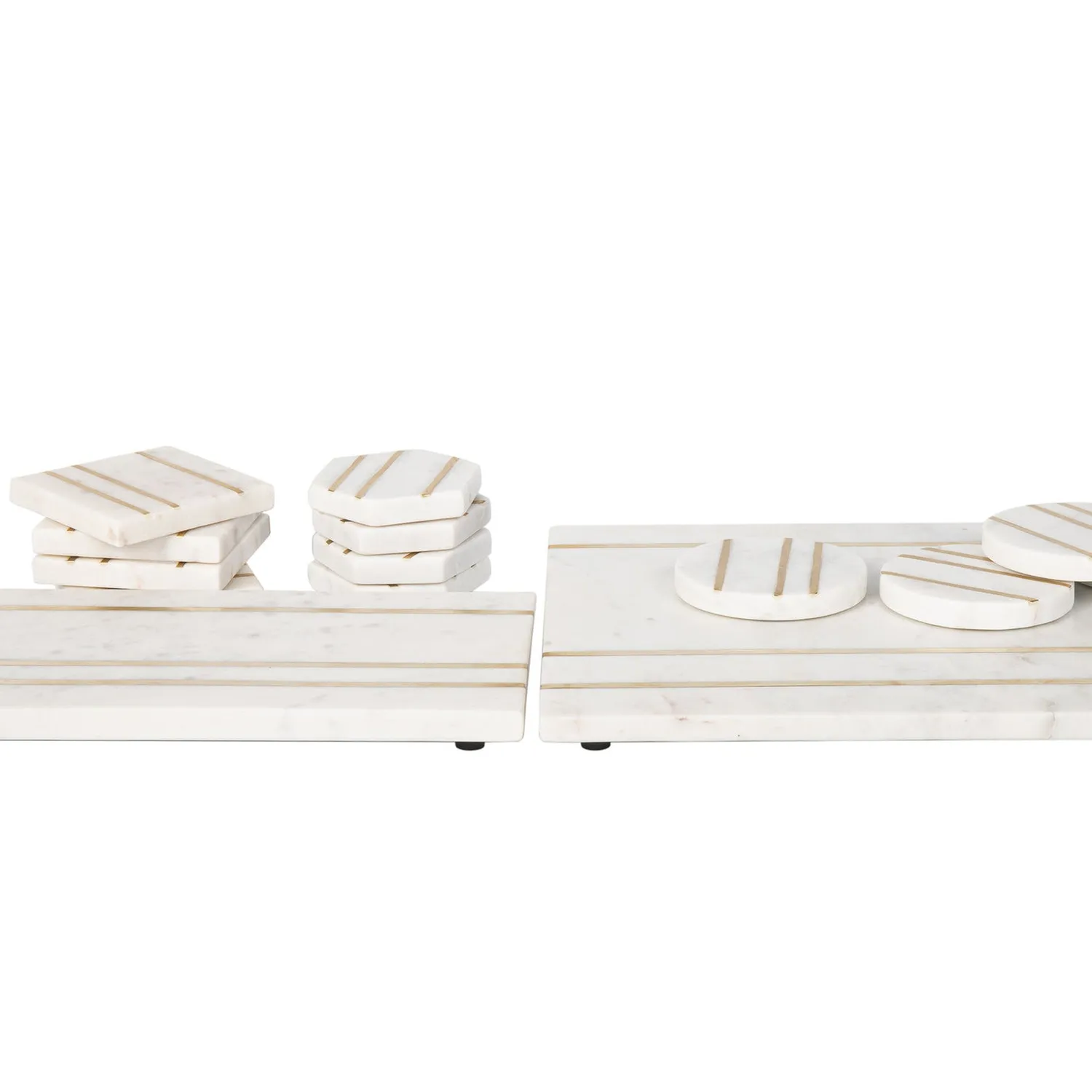 Godinger Marble Circle bordskånere marmor messing
