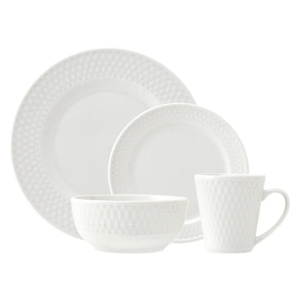 Godinger Avea stel porcelæn 16 dele hvid