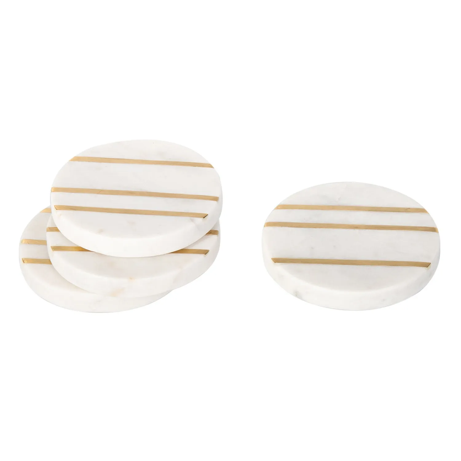 Godinger Marble Circle bordskånere marmor messing