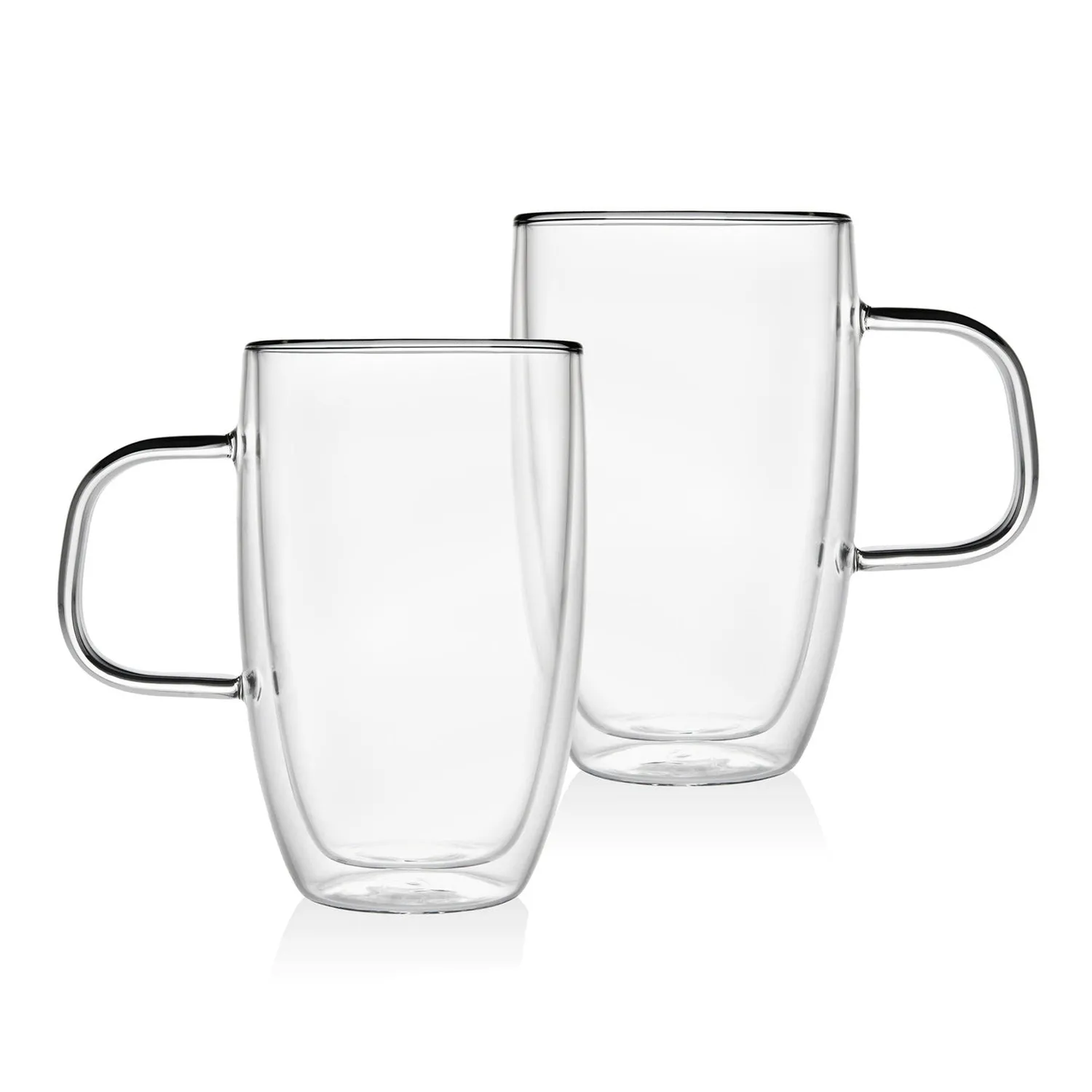 Godinger Coffee Double Wall krus 2 stk 16 oz klart glas