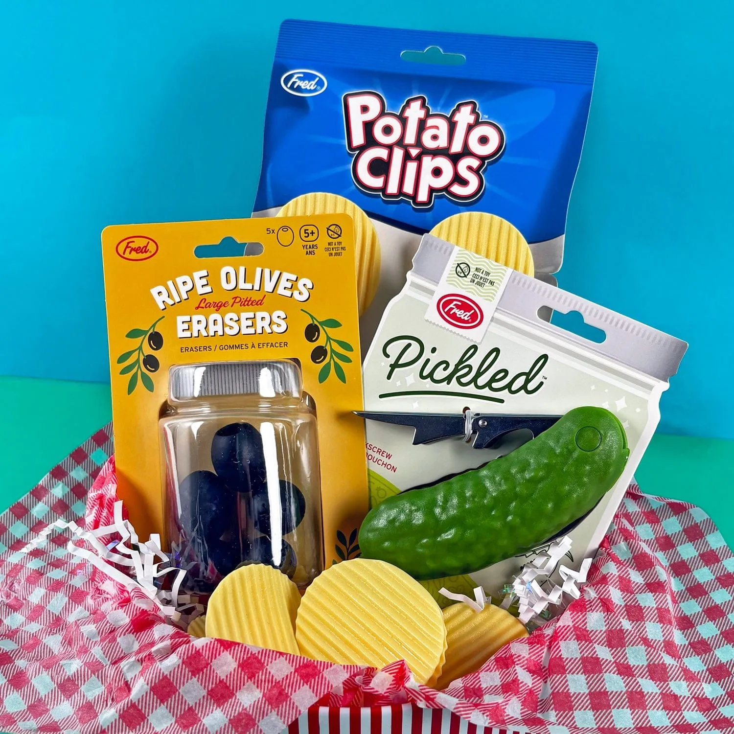 Fred & Friends Girl Dinner Bundle gavesæt 3 dele snack