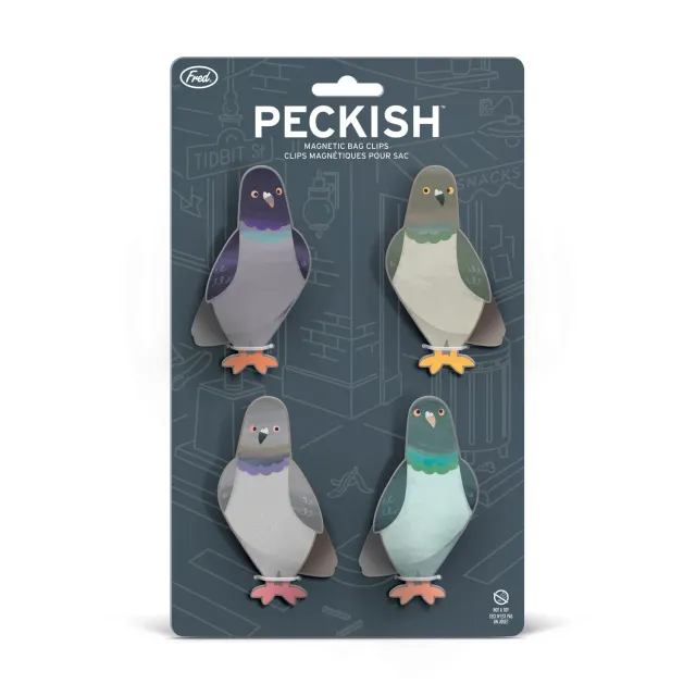 Fred Peckish poseklemmer duer 4 stk magnet