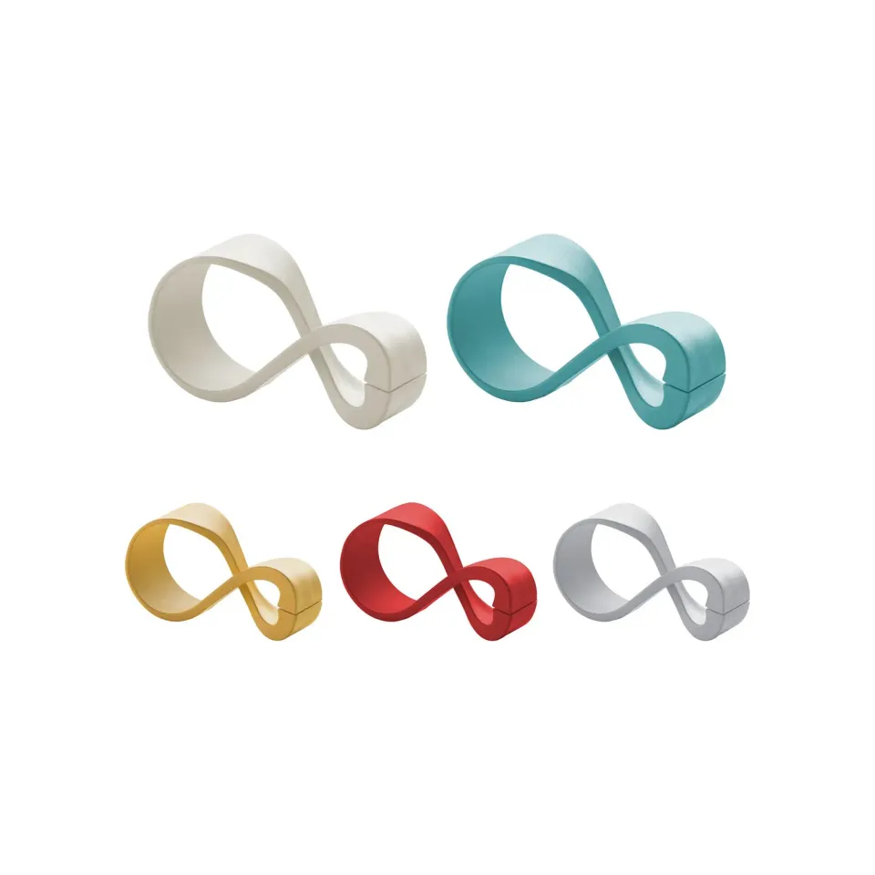 Guzzini Infinite poseclips sæt med 5 genbrugsplast