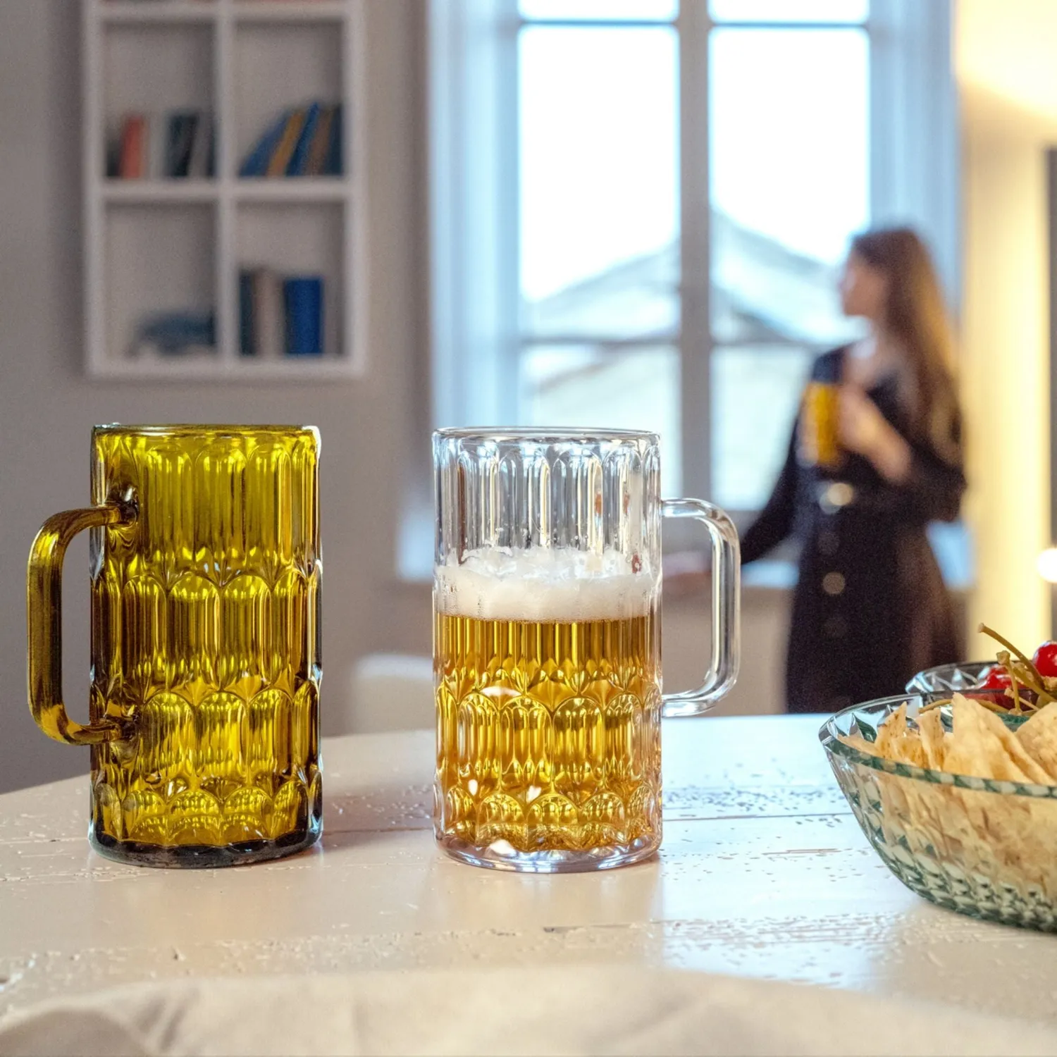 Guzzini Vanity ølglas 4 stk transparent biobaseret