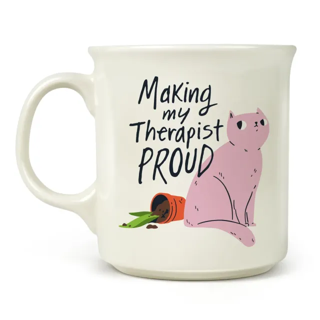 Fred Say Anything Therapist Proud krus 473 ml kat