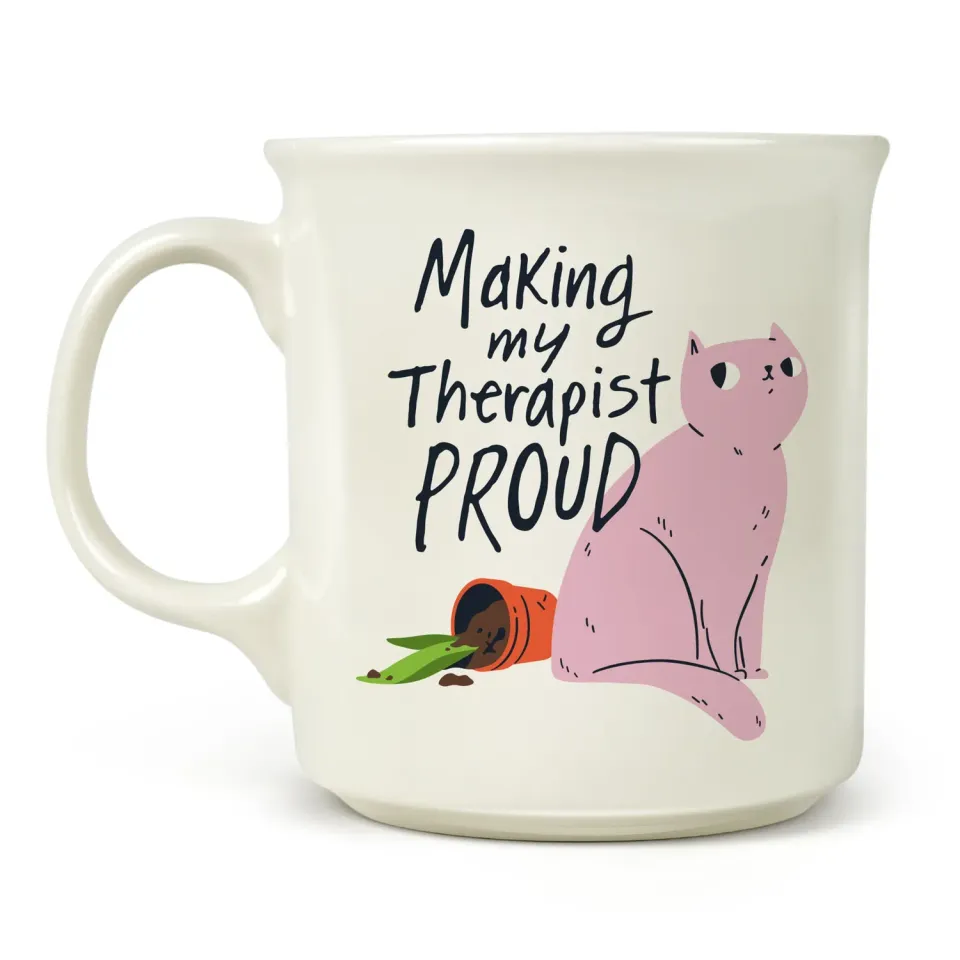 Fred Say Anything Therapist Proud krus 473 ml kat