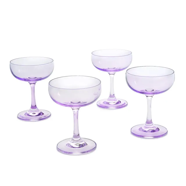 Godinger Veneto champagnecoupe lilla sæt med 4 krystal