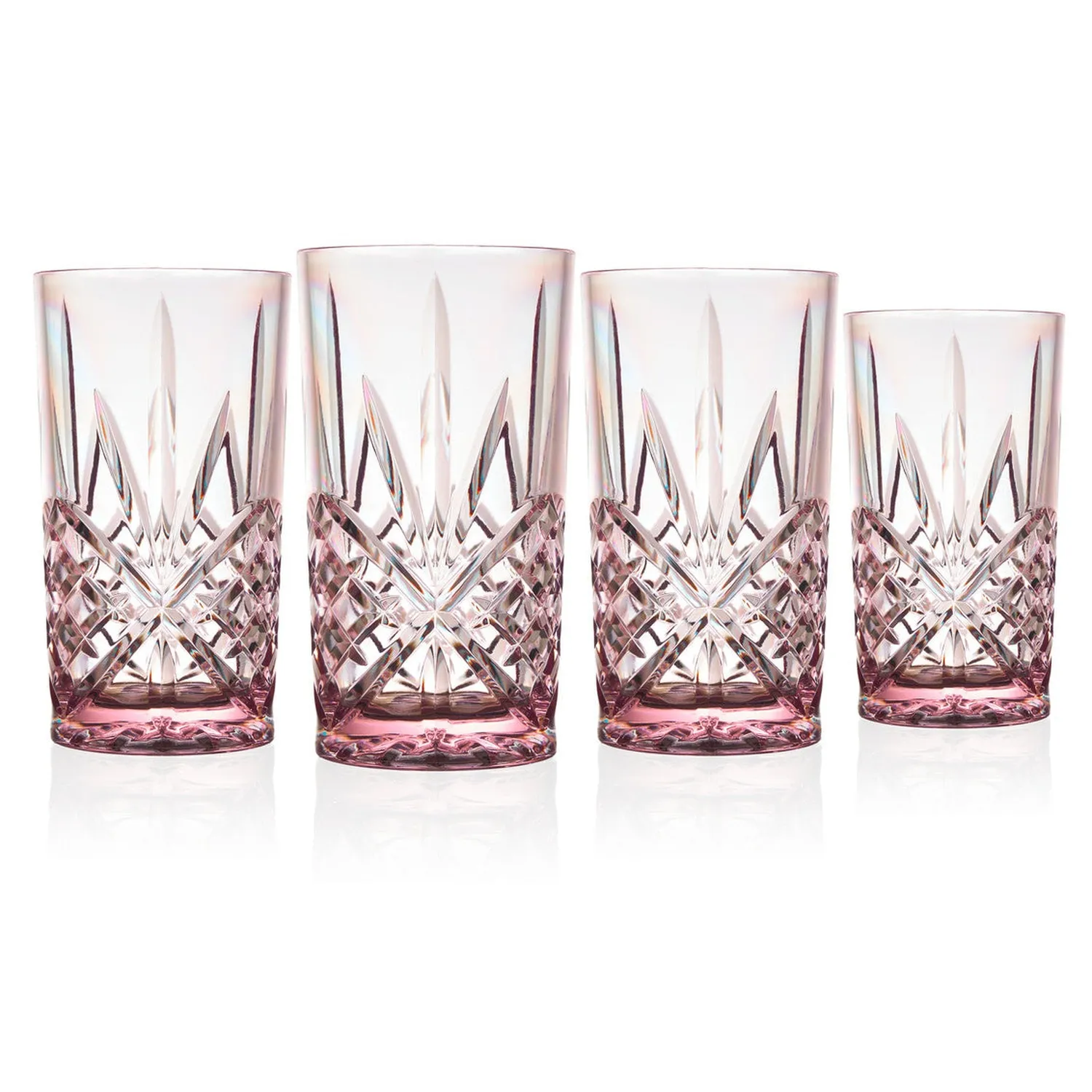 Godinger Dublin drinksglas akryl blush 8-pak
