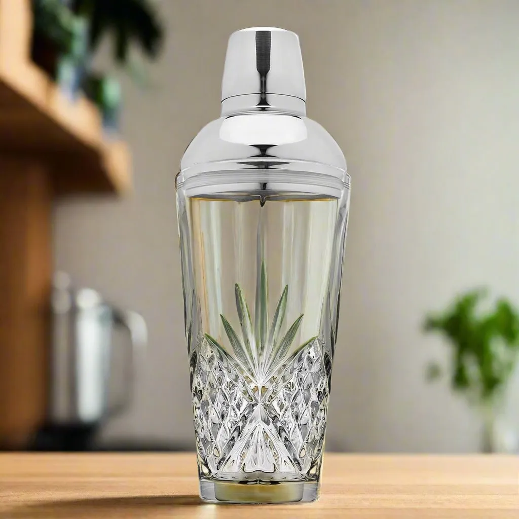 Godinger Dublin Crystal cocktailshaker klar stål