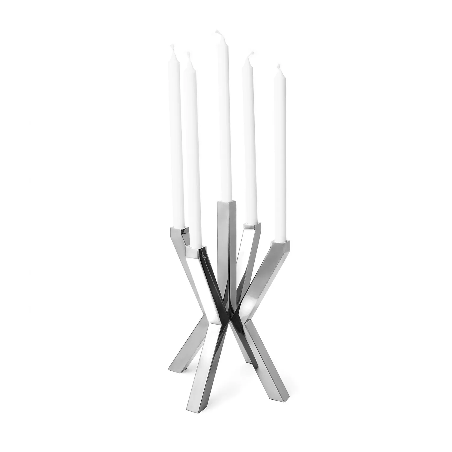 Godinger Thea 5 Light kandelaber stål 5-armet