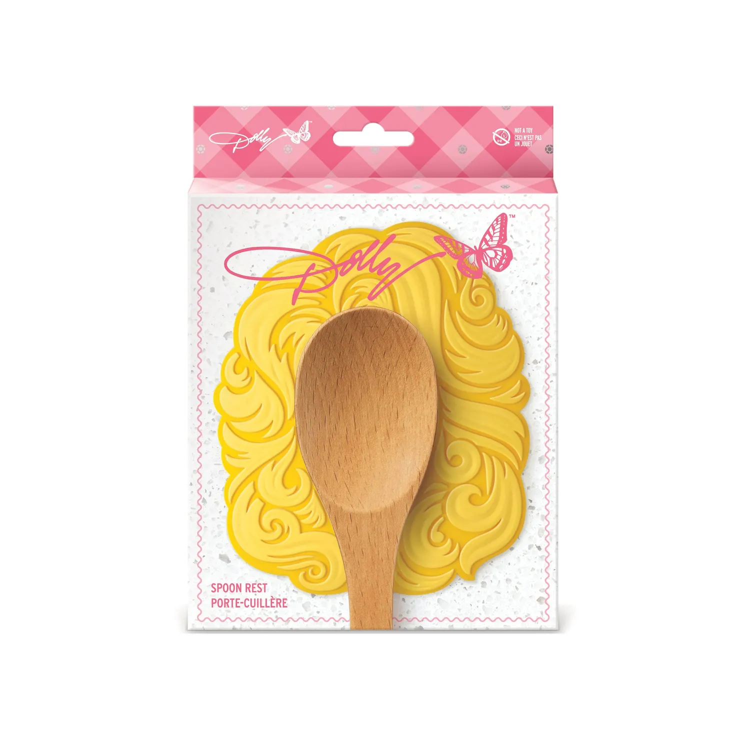 Fred Dolly Spoon Rest skeskeholder gul silikone