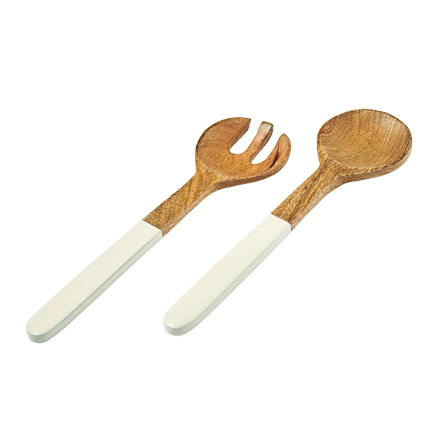 Godinger Huck Wood Enamel salatbestik 2 dele akacie