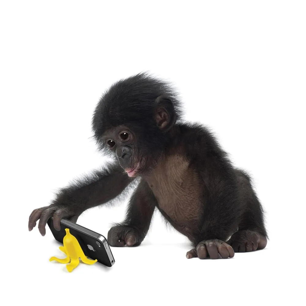 Fred Banana Stand telefonholder banan gul