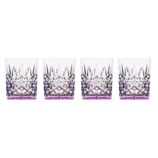 Godinger Dublin whiskyglas akryl 4 stk lavendel