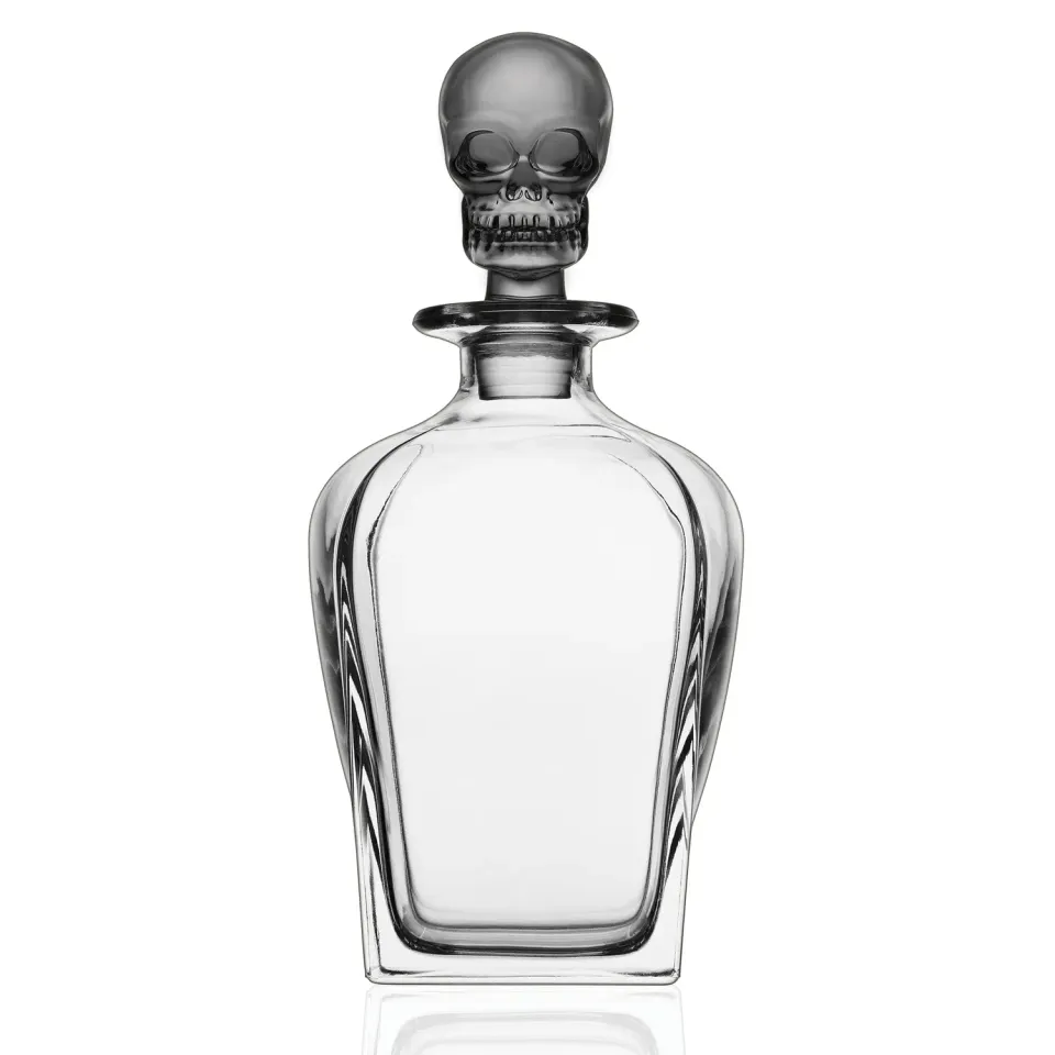 Godinger Skull whisky karaffel røget glas 70 cl
