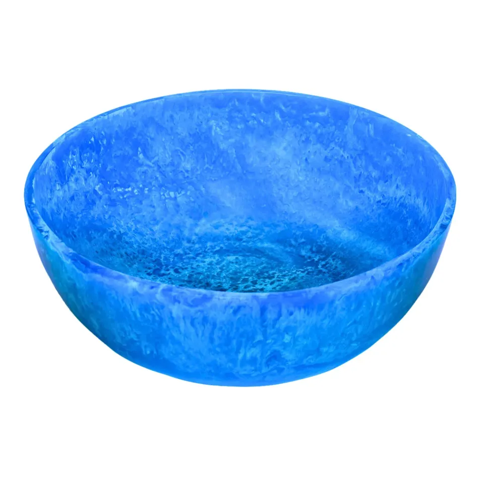 Godinger Lucente salatskål blå resin stor