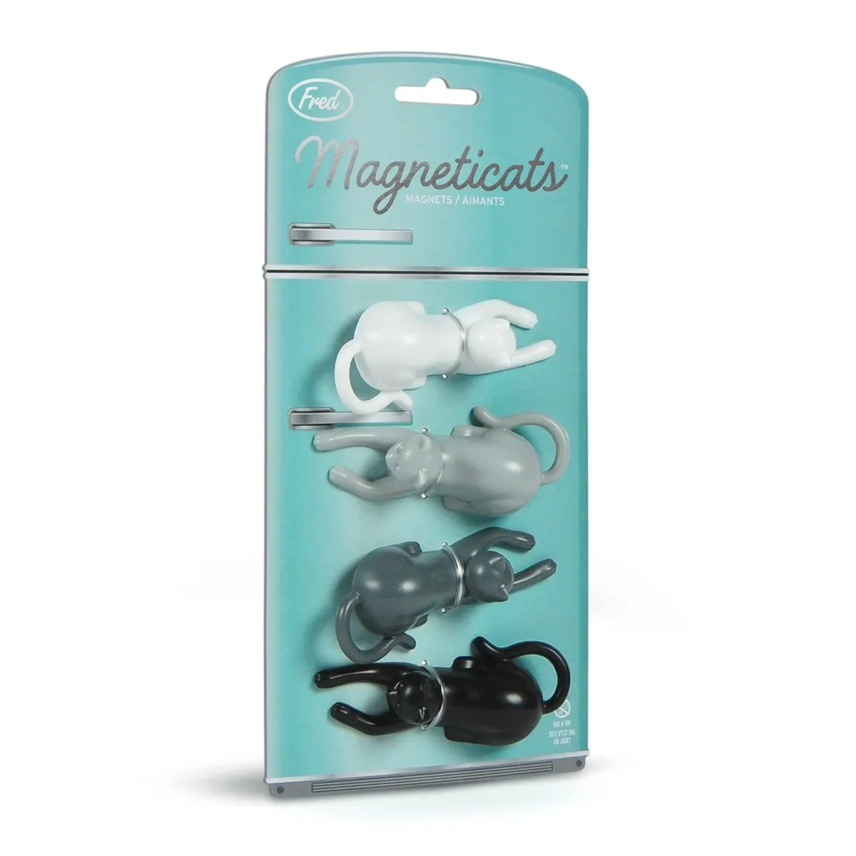 Fred MagnetiCats køleskabsmagneter katte 4 stk