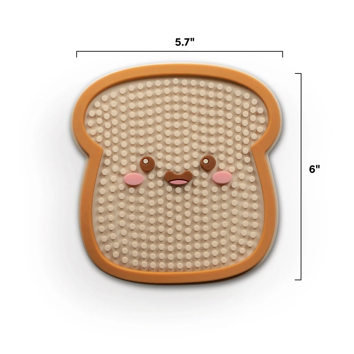 Fred Distract-O-Mat slikkemåtte toast silikone