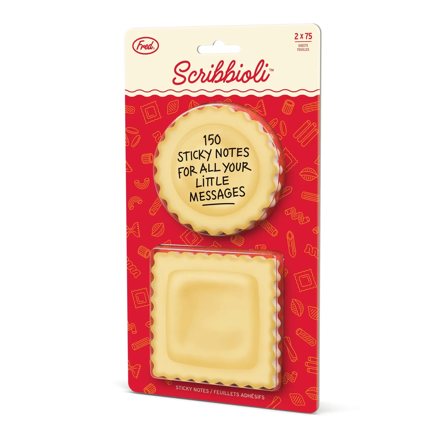 Fred Scribbioli sticky notes ravioli 2-pak