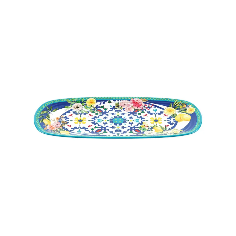 Guzzini Flower&Lemon lille serveringsbakke rektangulær
