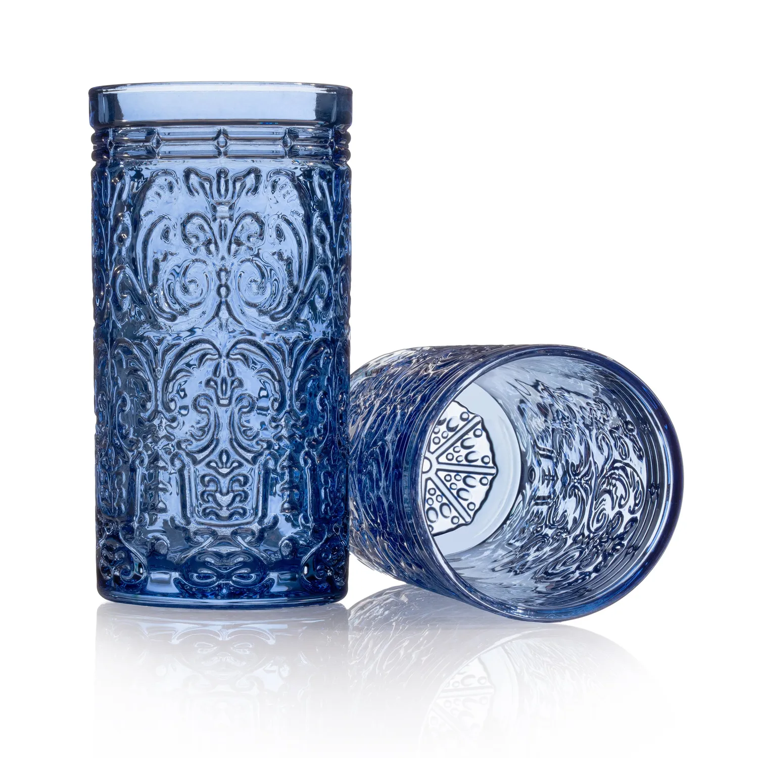 Godinger Jax Highball drikkeglas 4 stk blå 14oz