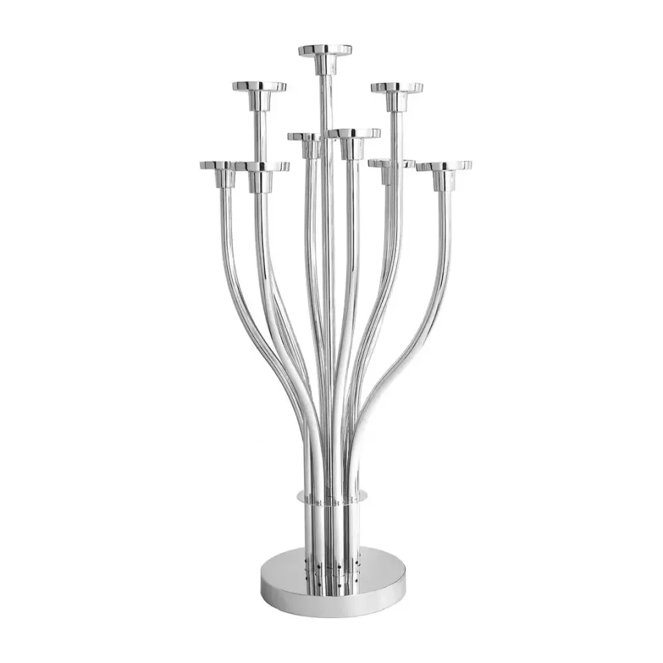 Godinger Tree Kandelaber 9-Armet Nikkel 91 cm