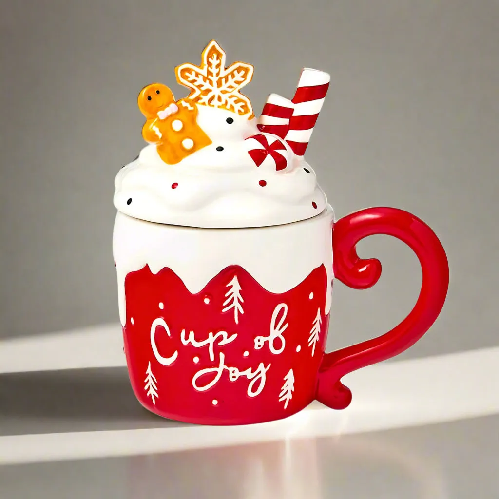 Godinger Christmas Cup of Joy krus 15,5 oz hvid jul