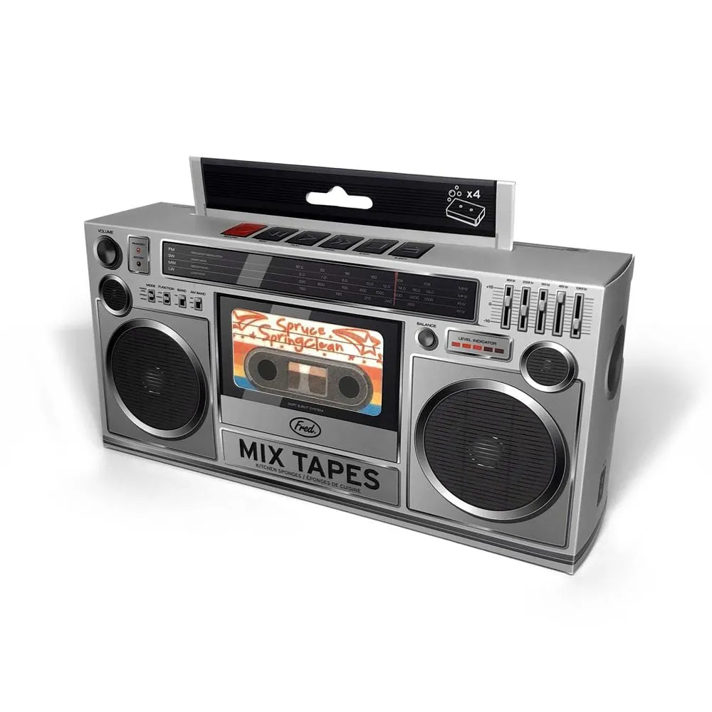 Fred Mix Tapes opvaskesvampe 4-pak kassette