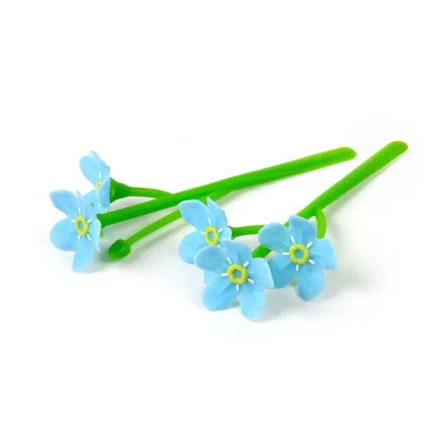 Fred Forget Me Not bogmærker 2 stk blå blomst