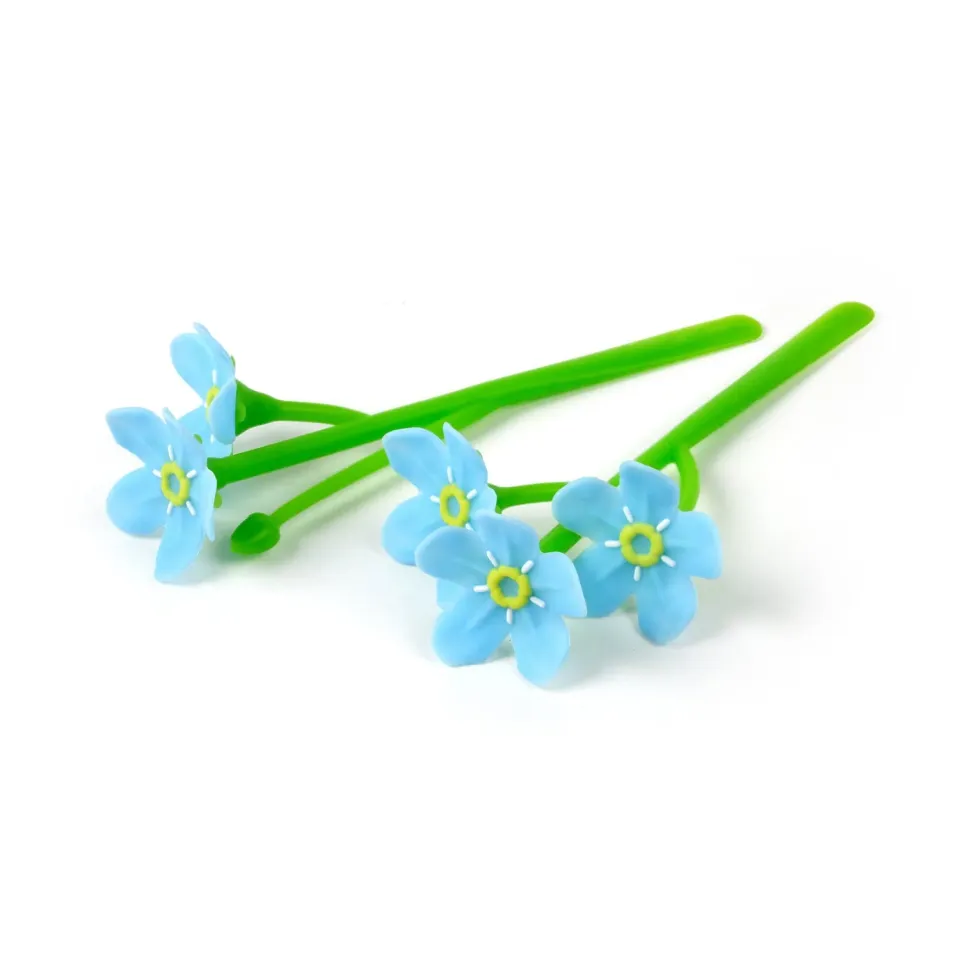 Fred Forget Me Not bogmærker 2 stk blå blomst