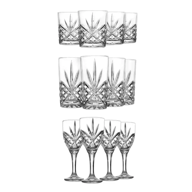 Godinger Dublin glassæt 12 dele old fashioned goblet highball