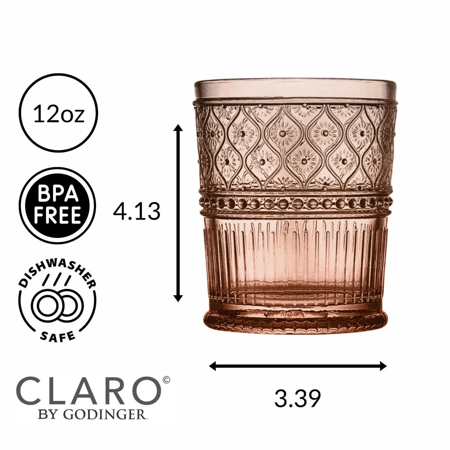 Godinger Claro Spice whiskyglas 4 stk