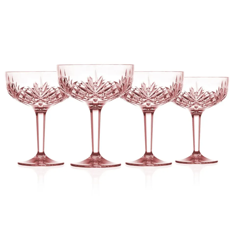 Godinger Dublin champagne coupe 4 stk blush akryl