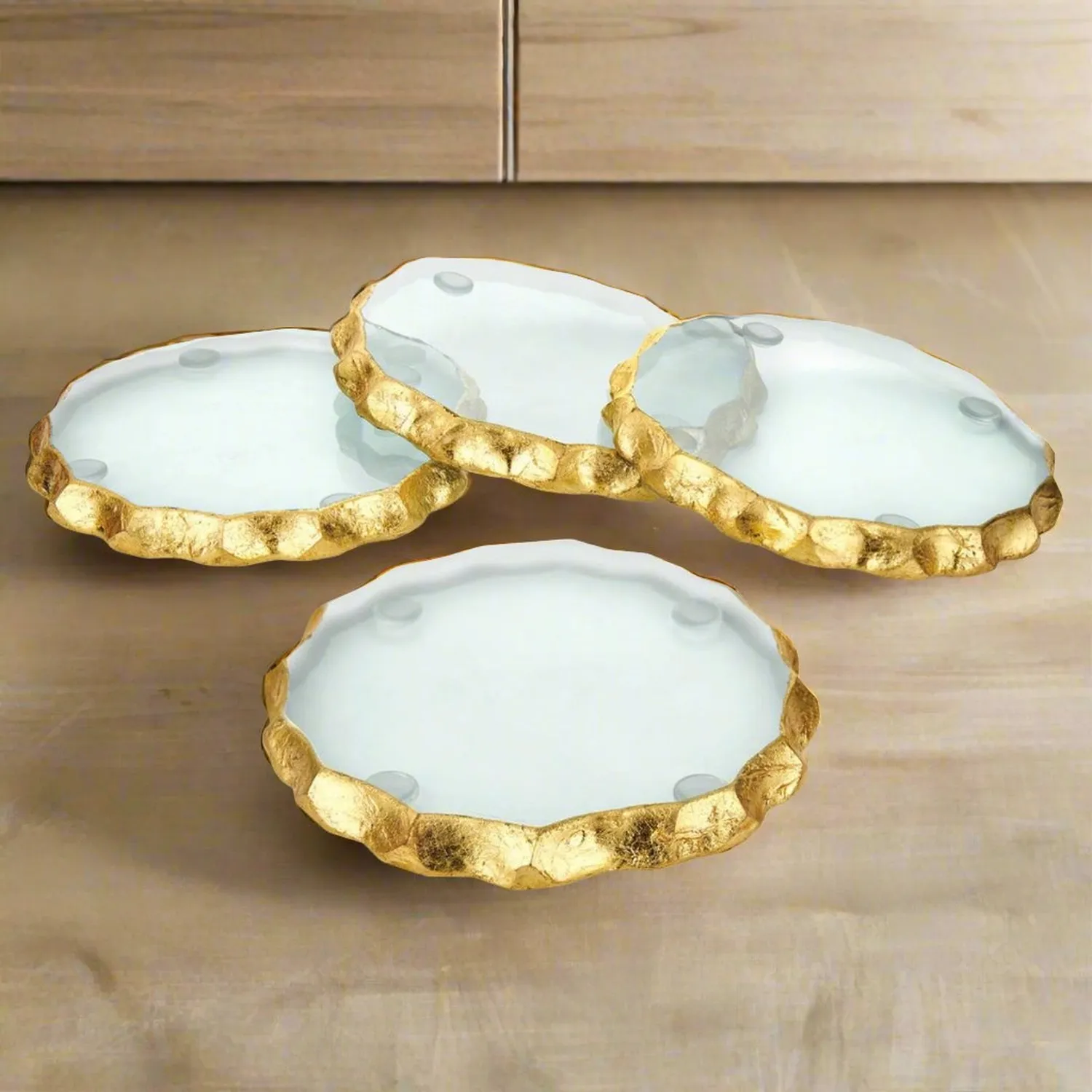 Godinger Harper glasbrikker guld 4 stk krystal
