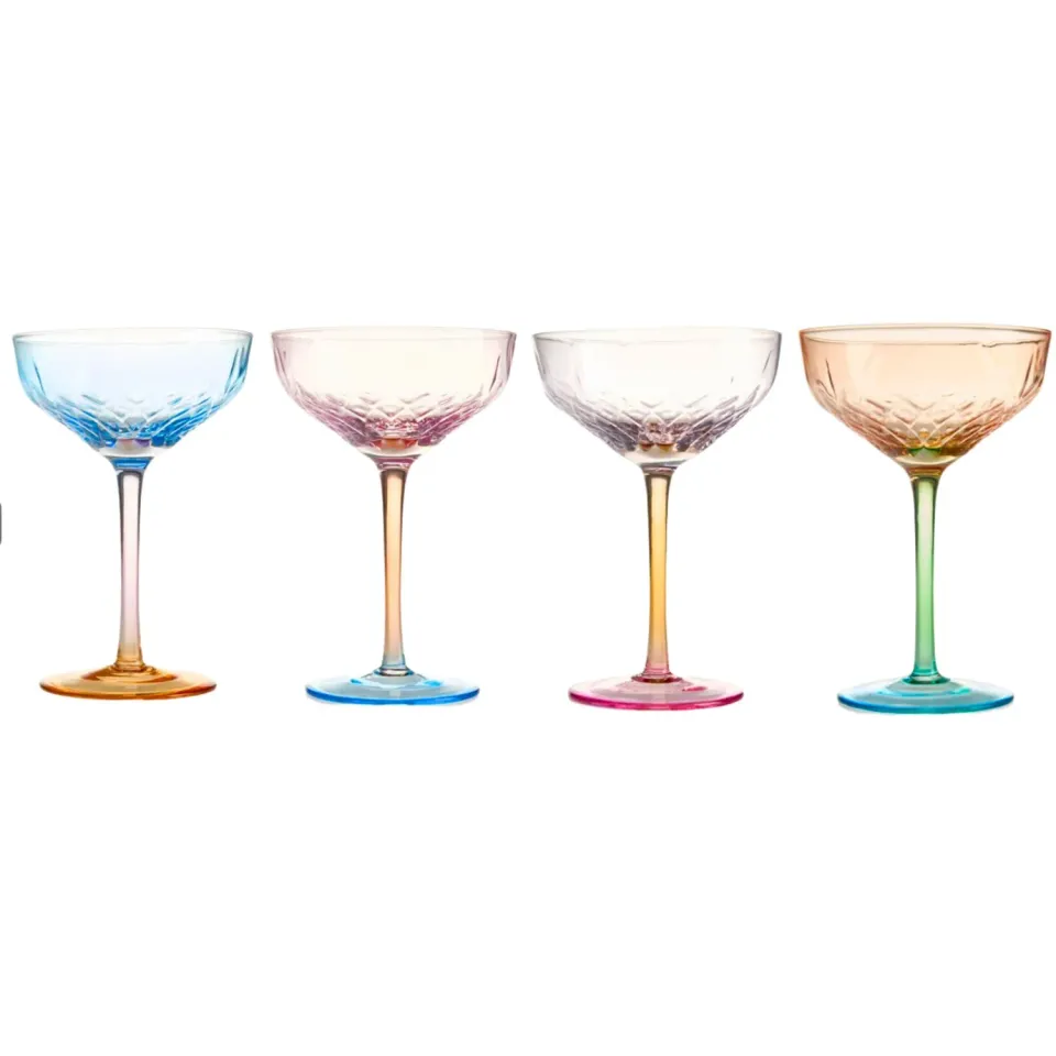 Godinger Verbena Coupe cocktailglas 4 stk flerfarvet 35 cl