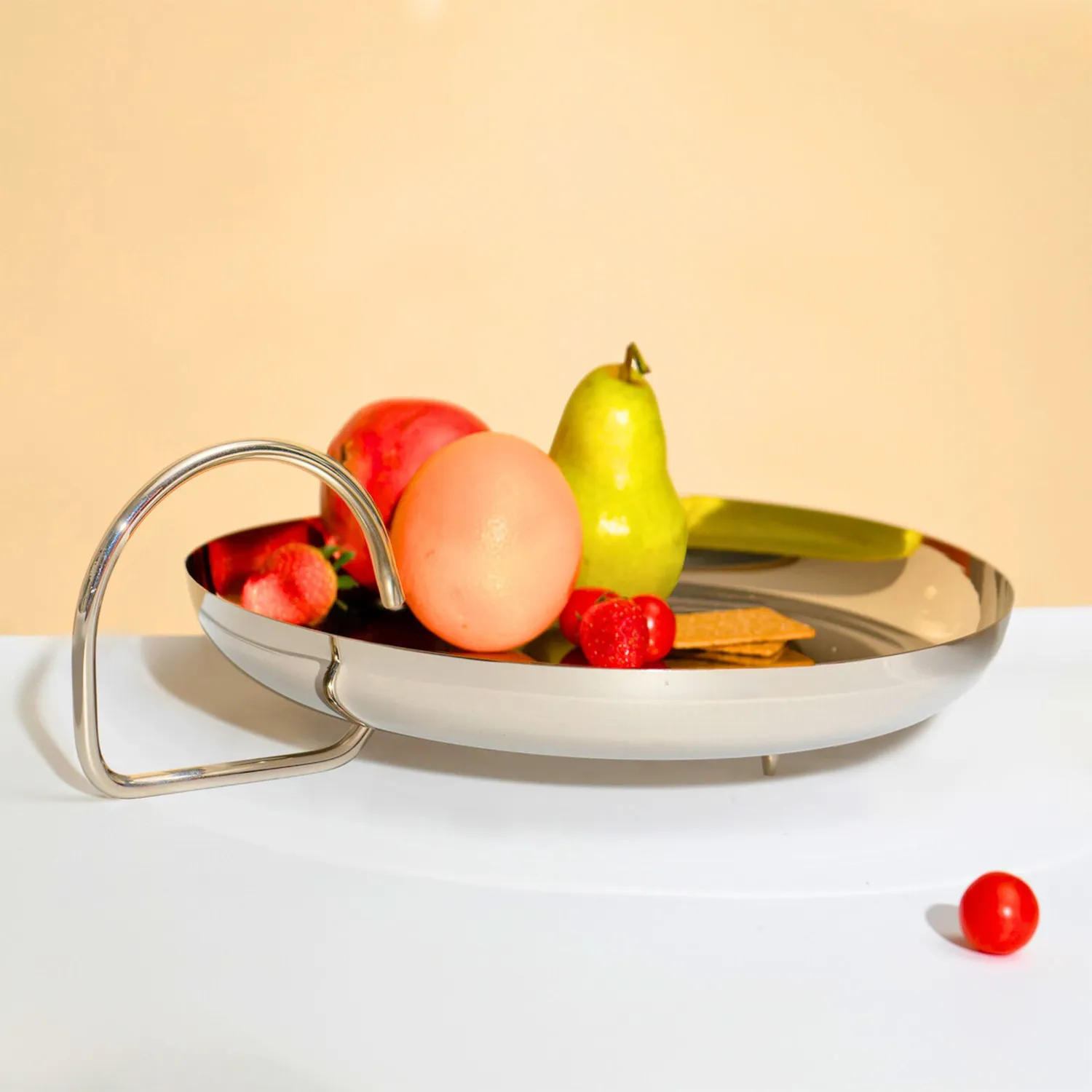 Godinger Calder serveringsfad mini rustfrit stål spejl