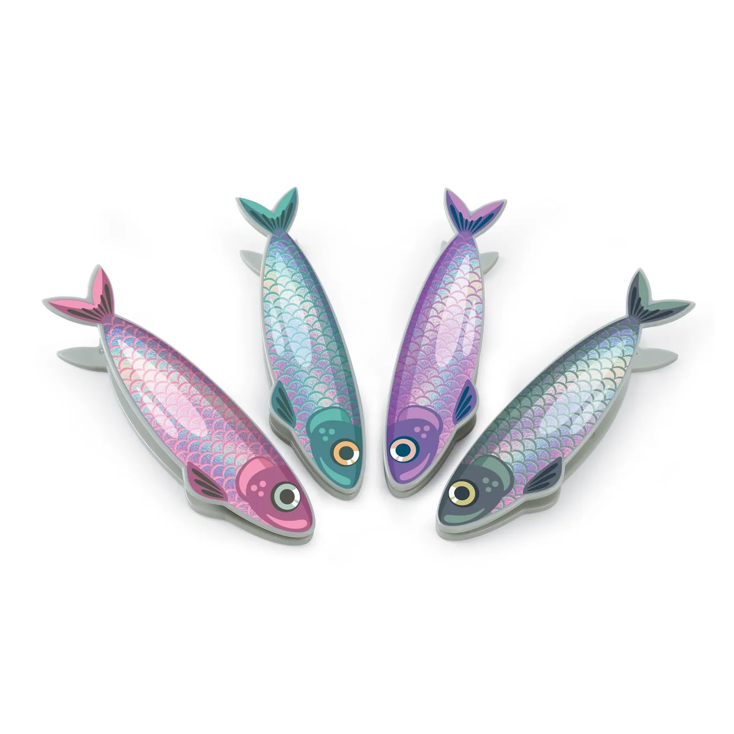 Fred Fish N Clips poseklemmer 4 stk sardin