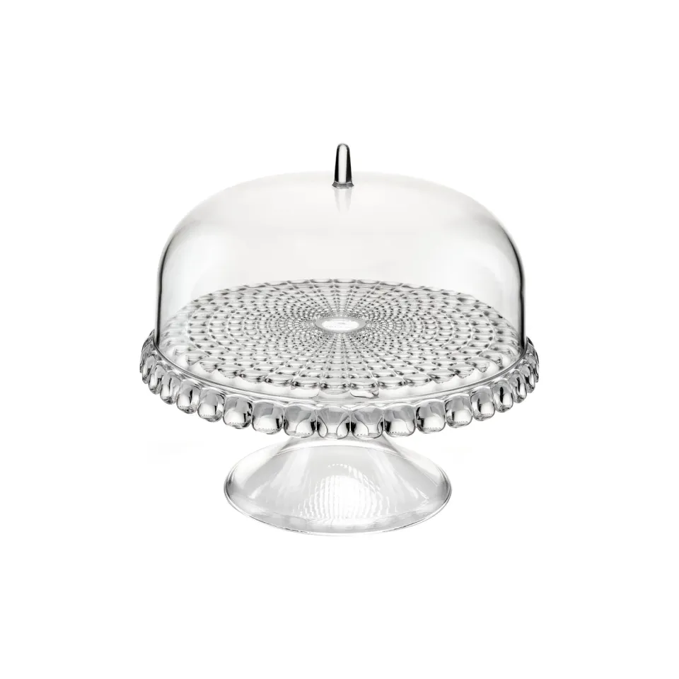 Guzzini Tiffany opsats med klokke ternet relief