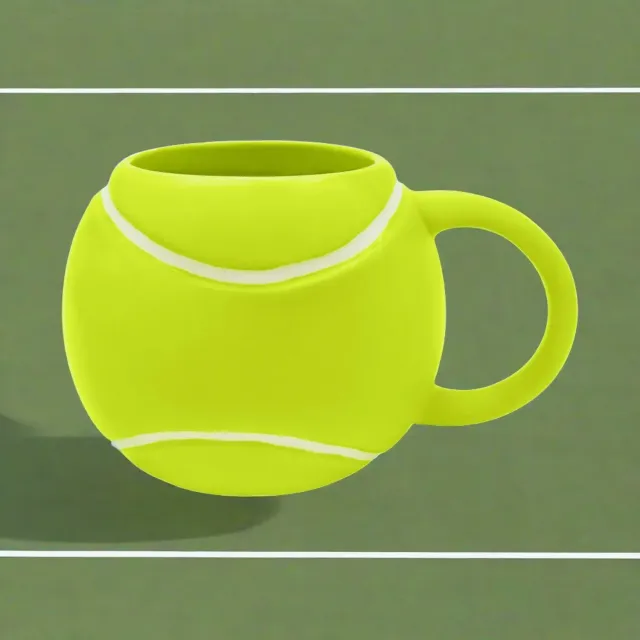 Godinger League Tennis Ball krus 17oz grøn-hvid