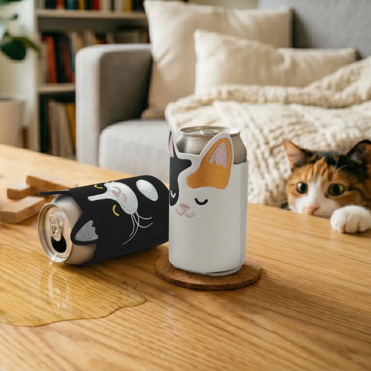 Fred Bev Buddy Calico Cat dåsekøler standard dåser