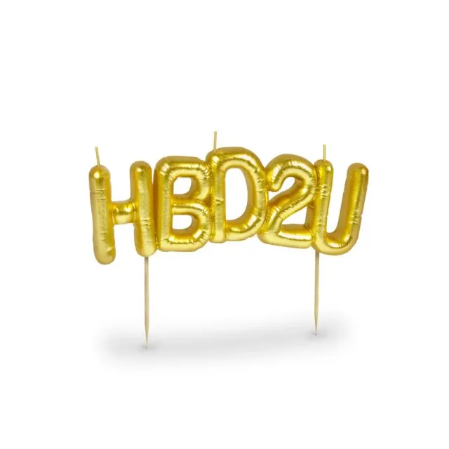 Fred Lighten Up HBD2U fødselsdagslys balloner
