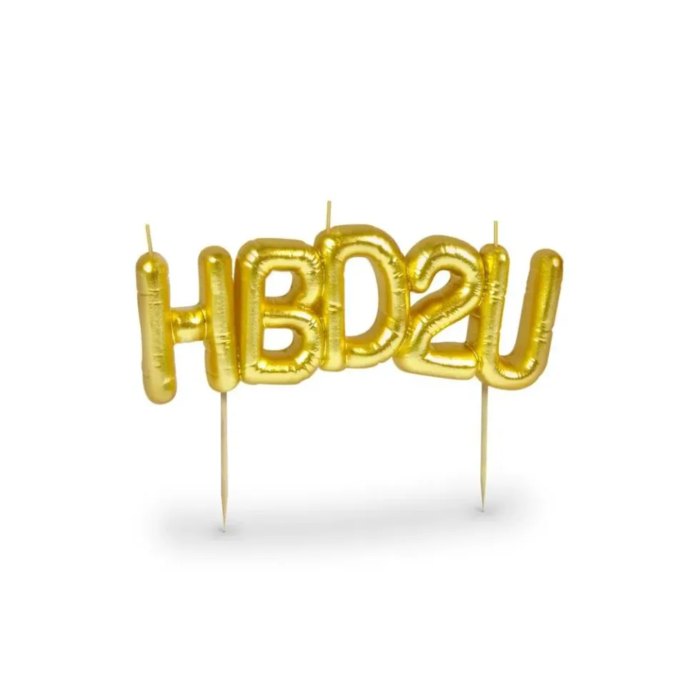Fred Lighten Up HBD2U fødselsdagslys balloner