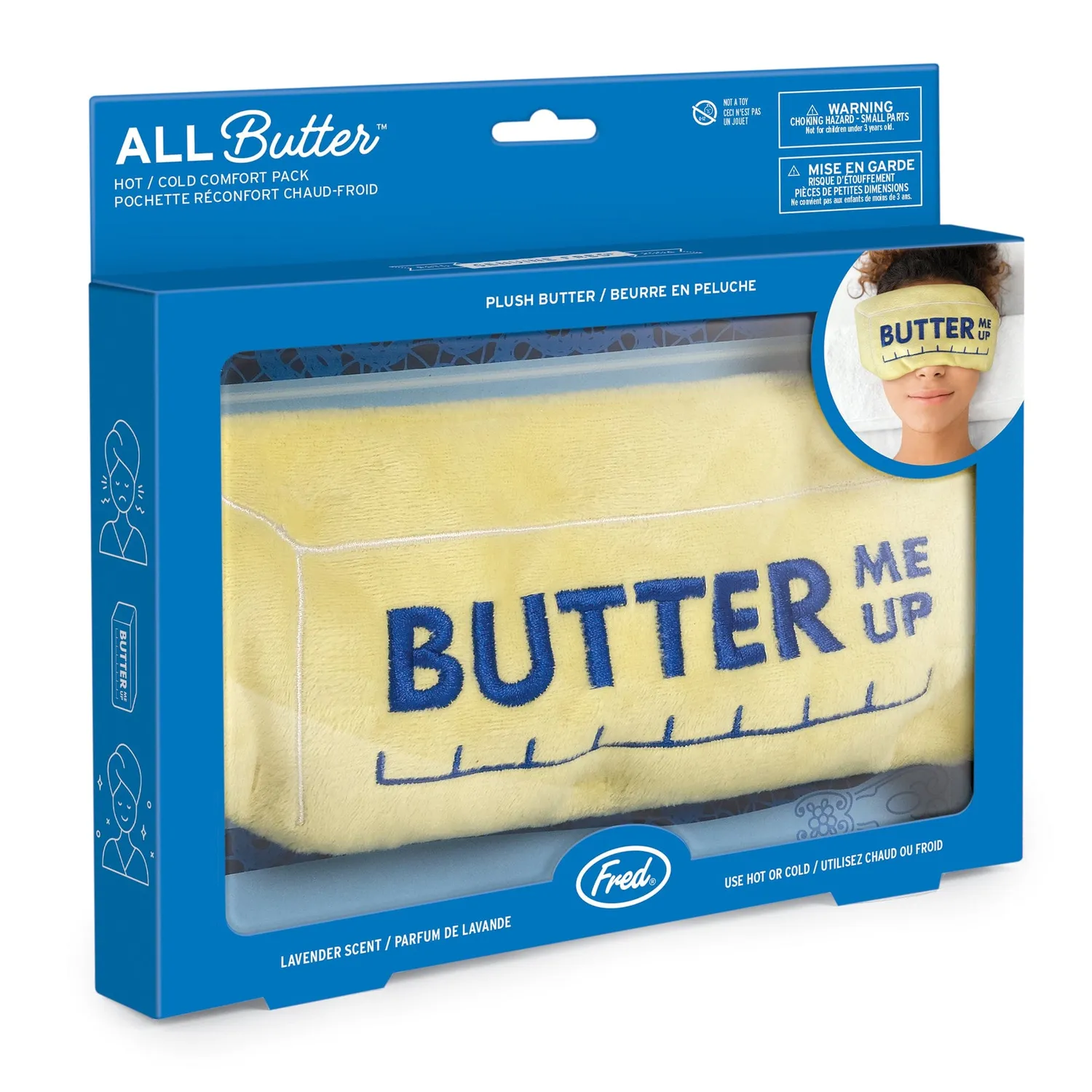 Fred All Butter øjenpude lavendel varm/kold