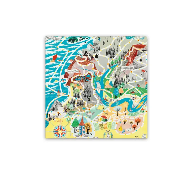 Opto Design Moomin Japan Map servietter 33x33 20 stk