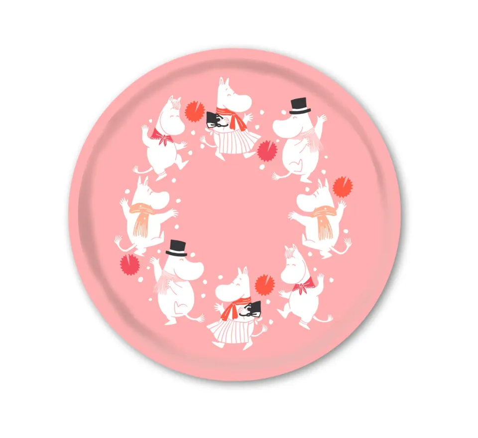 Opto Design Moomin Celebration Pink bakke Ø31 lyserød