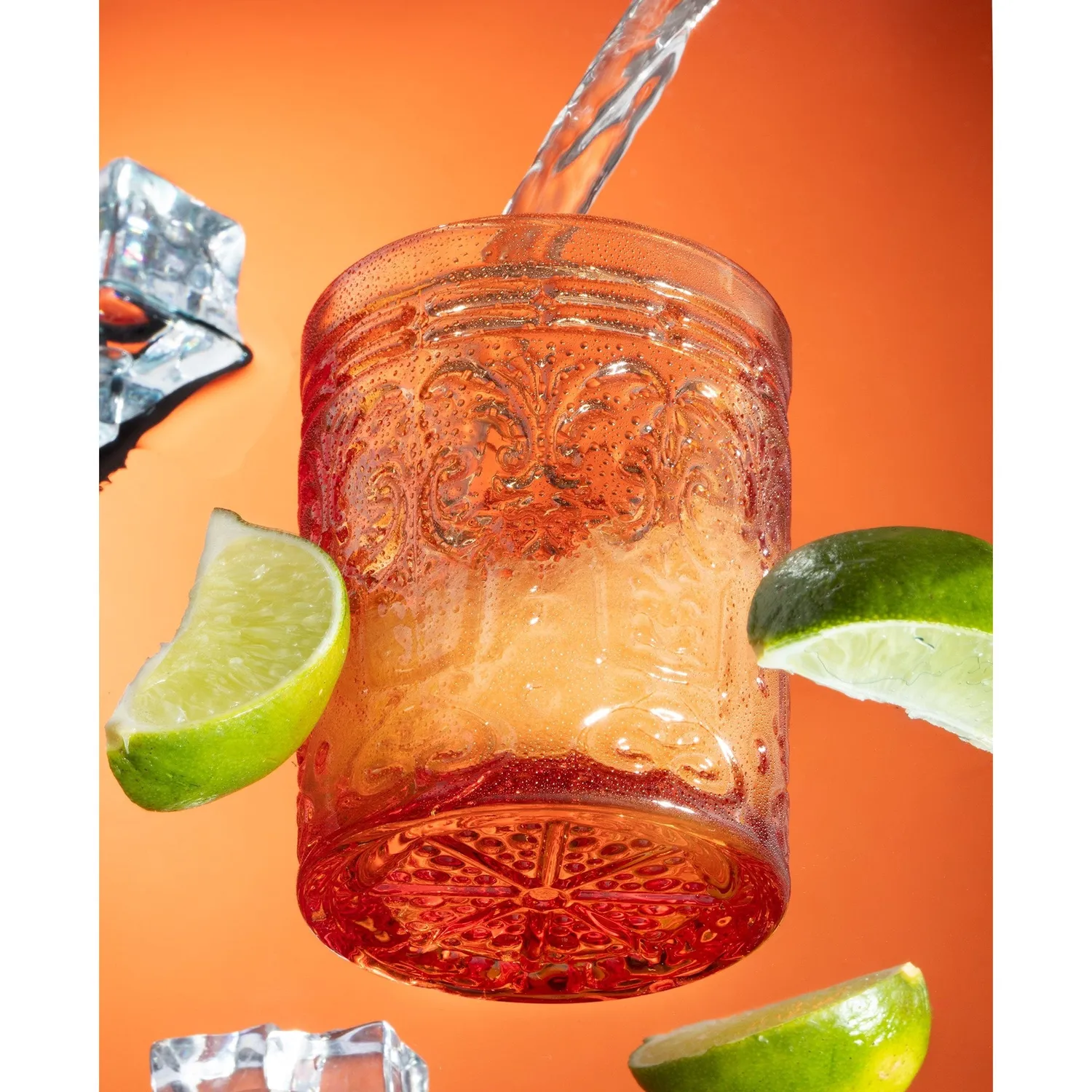 Godinger Jax glas old fashioned orange 4 stk