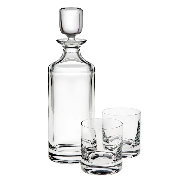 Godinger Pure whisky karaffelsæt 3 dele krystal