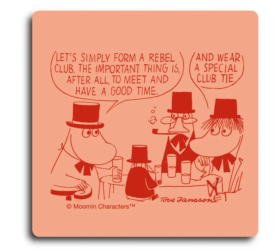 Opto Design Moomin Good Times bordskåner 9x9 cm birk